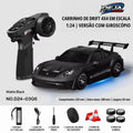 CARRO RC HSTAR D24-03 1:24 — DRIFT 4WD COM GIROSCÓPIO