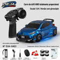 CARRO RC HSTAR D24-04 1:24 — DRIFT 4WD COM GIROSCÓPIO