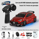 CARRO RC HSTAR D24-04 1:24 — DRIFT 4WD COM GIROSCÓPIO