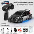 CARRO RC HSTAR D24-04 1:24 — DRIFT 4WD COM GIROSCÓPIO