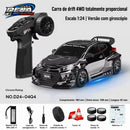 CARRO RC HSTAR D24-04 1:24 — DRIFT 4WD COM GIROSCÓPIO