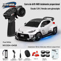 CARRO RC HSTAR D24-04 1:24 — DRIFT 4WD COM GIROSCÓPIO